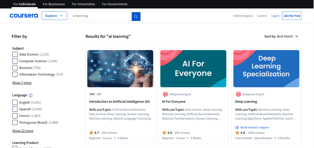 coursera AI learning courses (1)