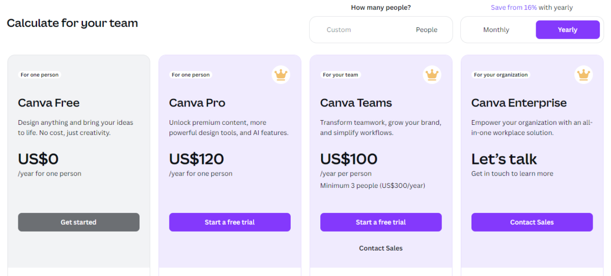 Canva-pricing-page-2025