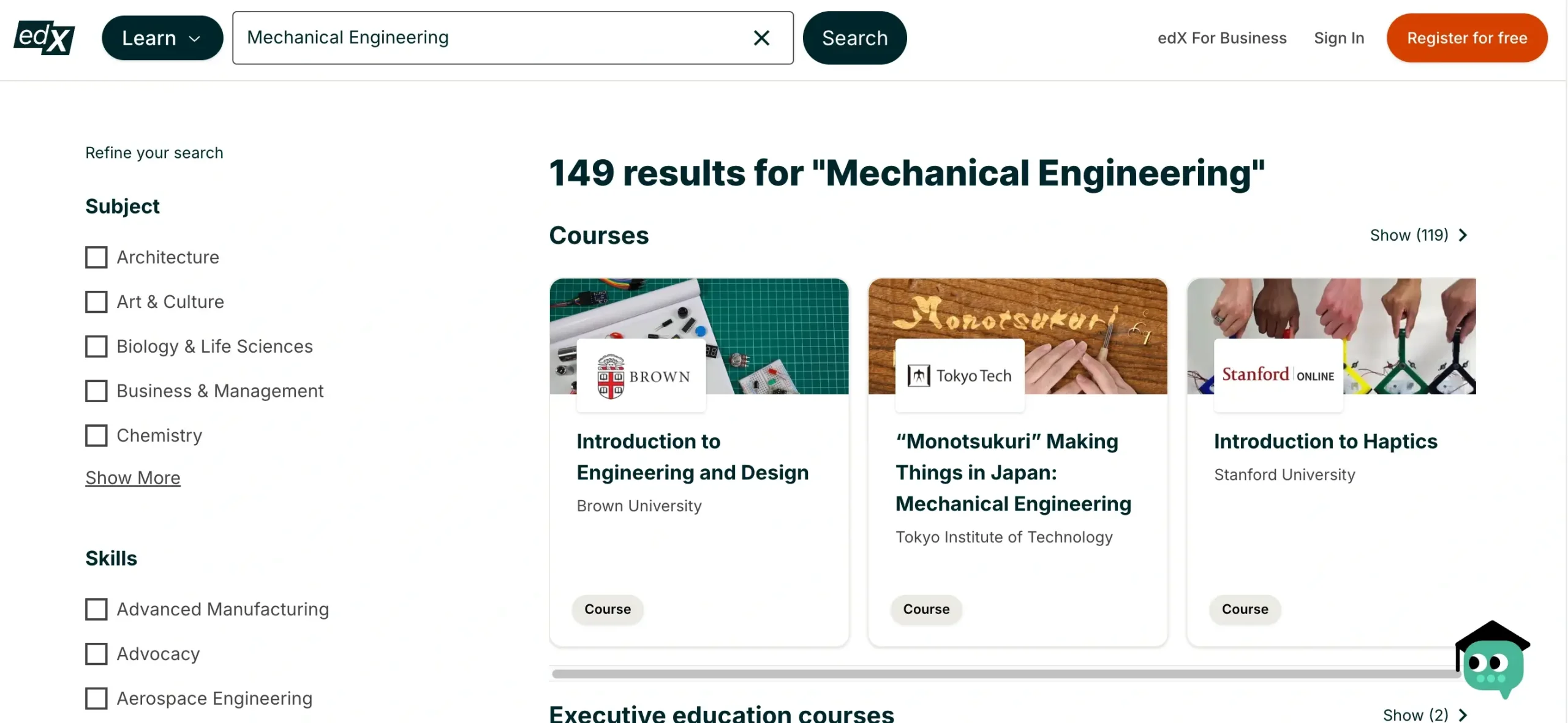 Edx for Mechanical Engineering